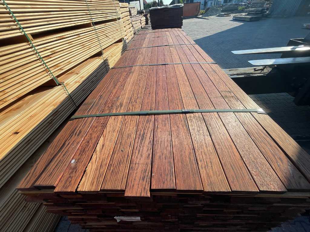 Walaba hardwood planks planed 21x65mm, length 300cm (140x)