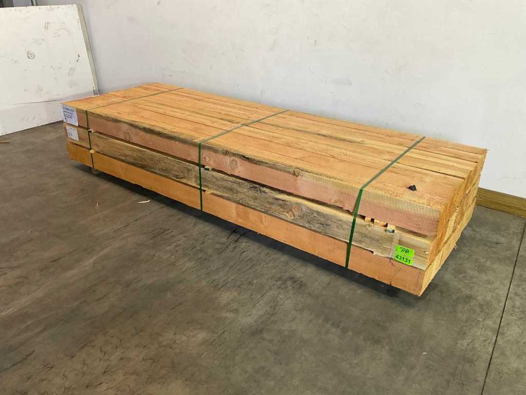 Douglas fir beam 300x15x15 cm (2x)
