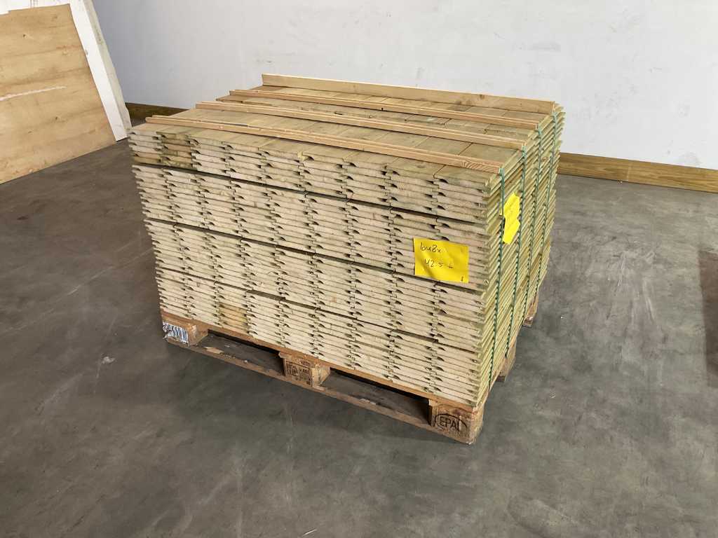 Spruce half-wood rabat 42.5x14.5x1.8 cm (600x)