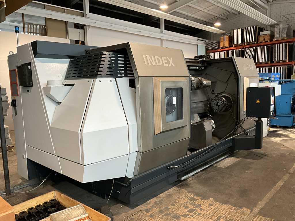 2001 Index G400 CNC Turning Milling Center with Knoll Vacuum Rotary Filter