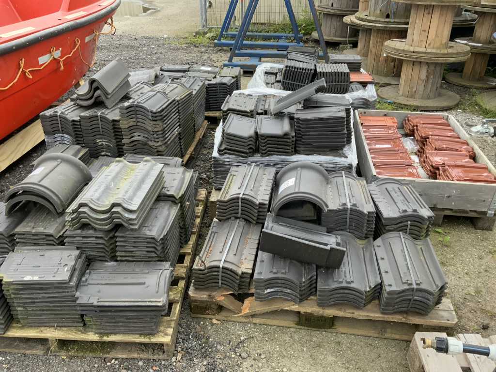 Batch of roof tiles