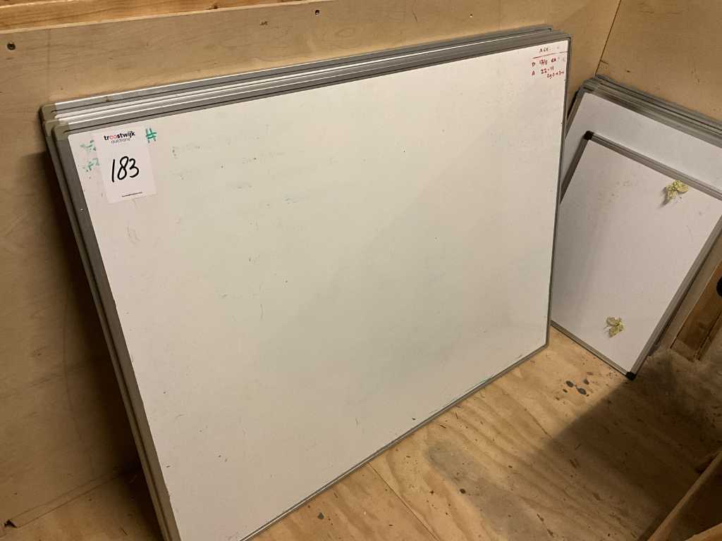 Whiteboards and flipcharts (12x)