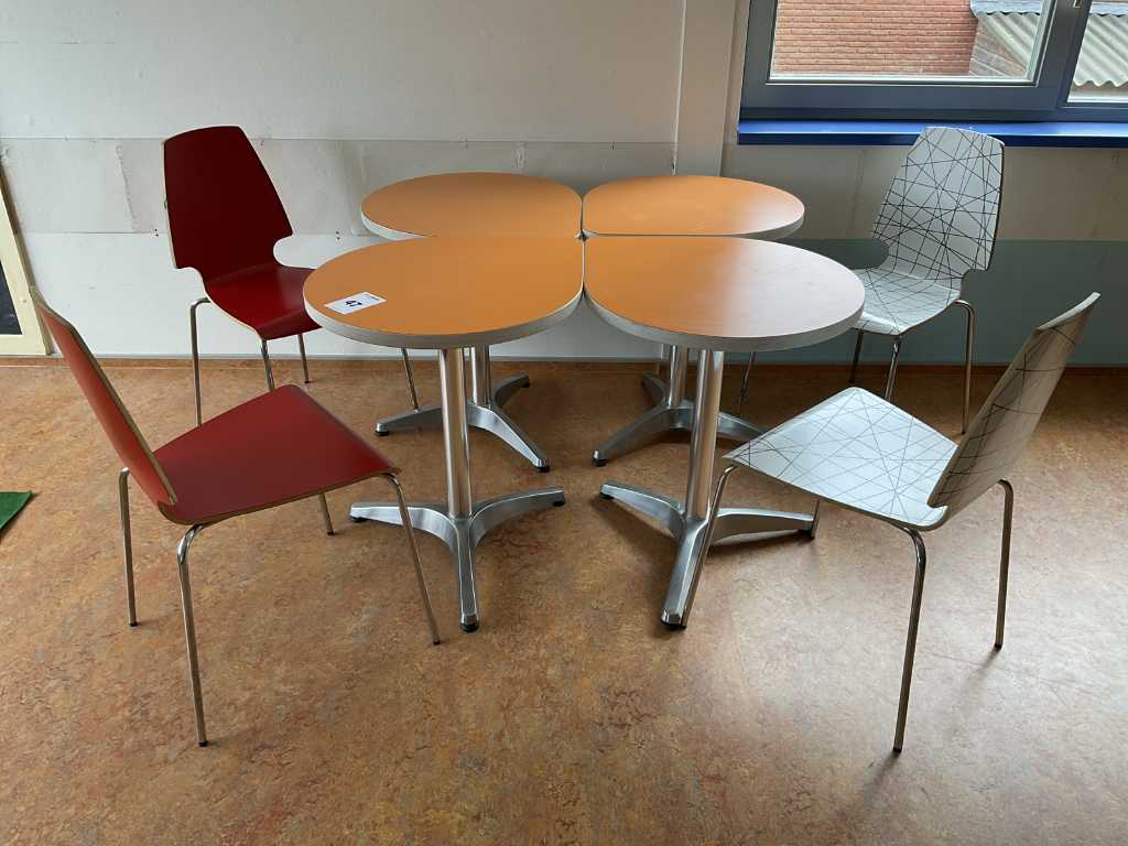 Tables et chaises de cantine