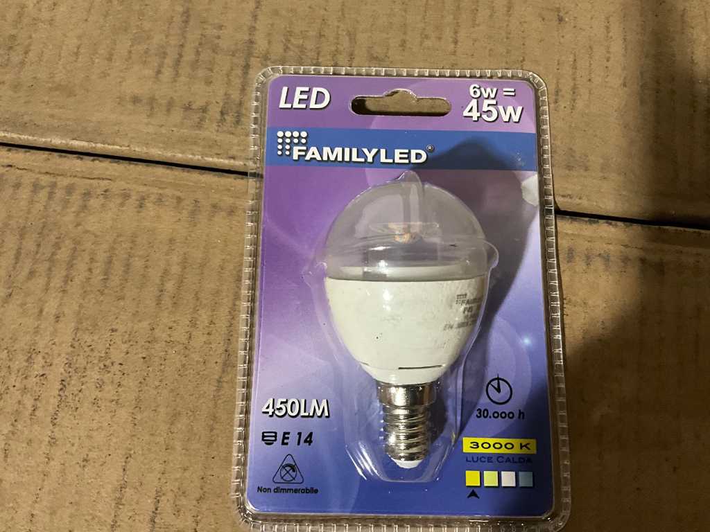Ampoule LED Family Led - FLP4563B - 3000K 450LM E14 (288x)