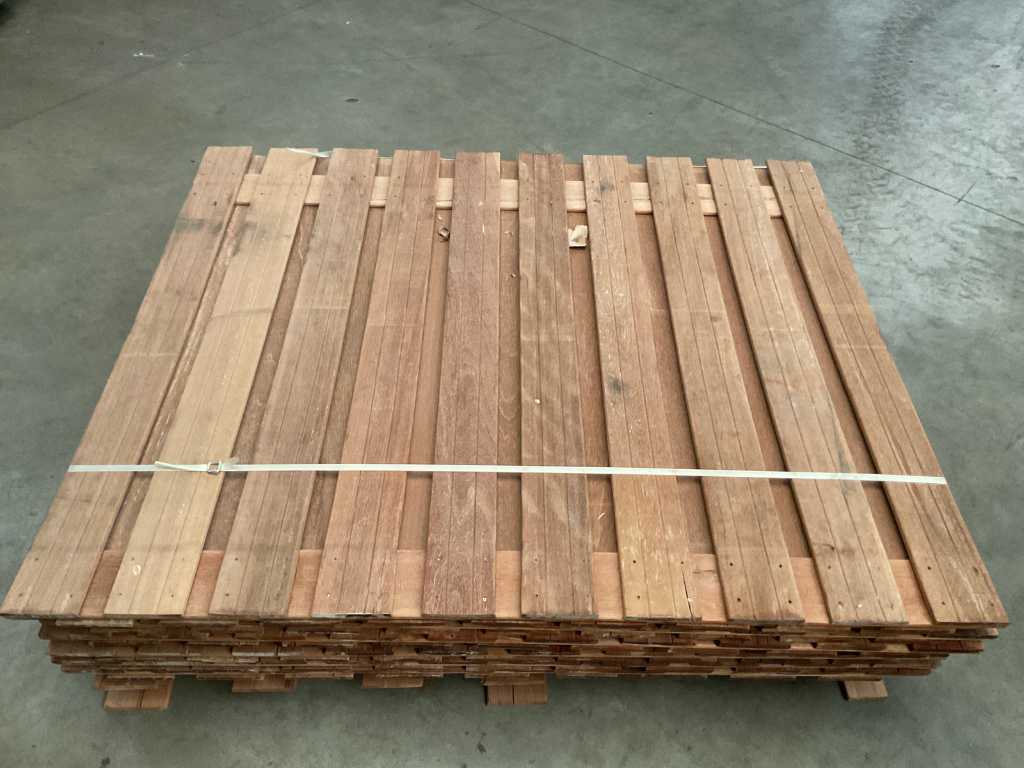 Hardwood fence 130x180 cm (5x)