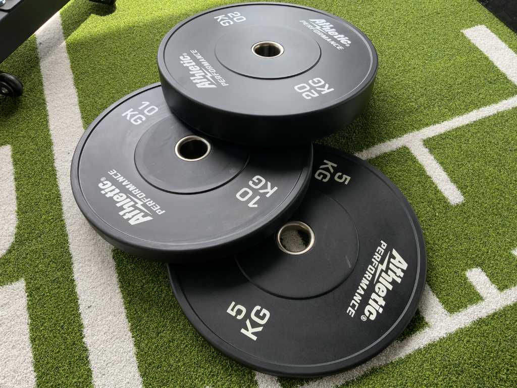 Athletic performance bumper plate 50mm new 140kg Multi-gym