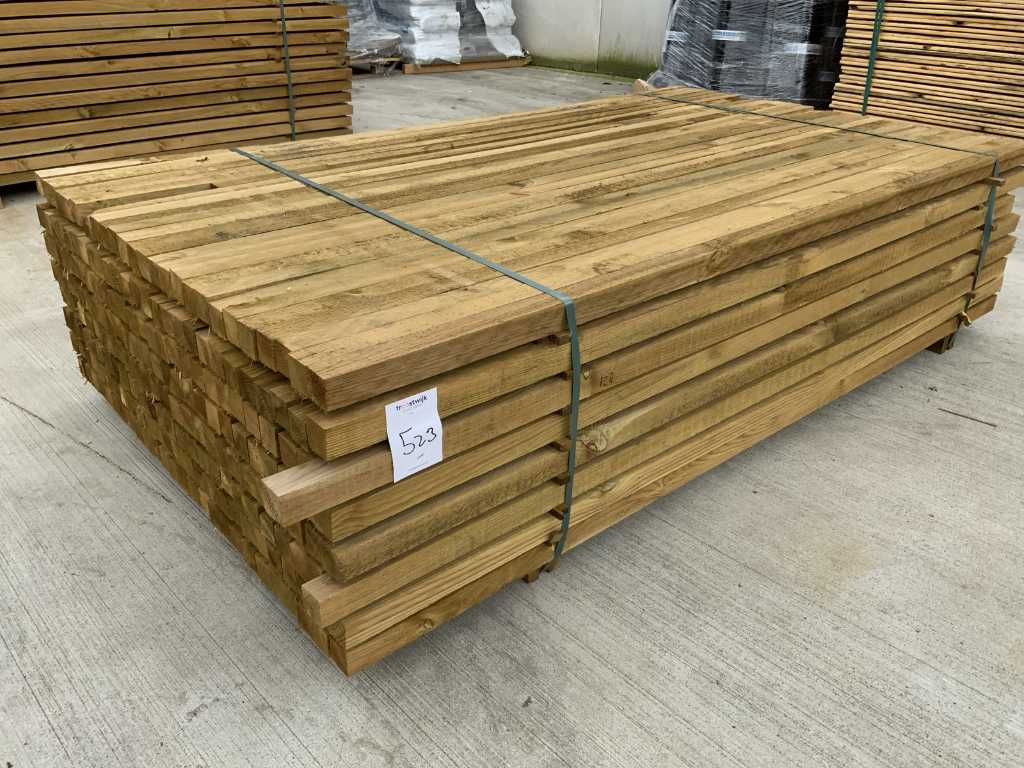 Grenen paal 45x45x200mm (207x)