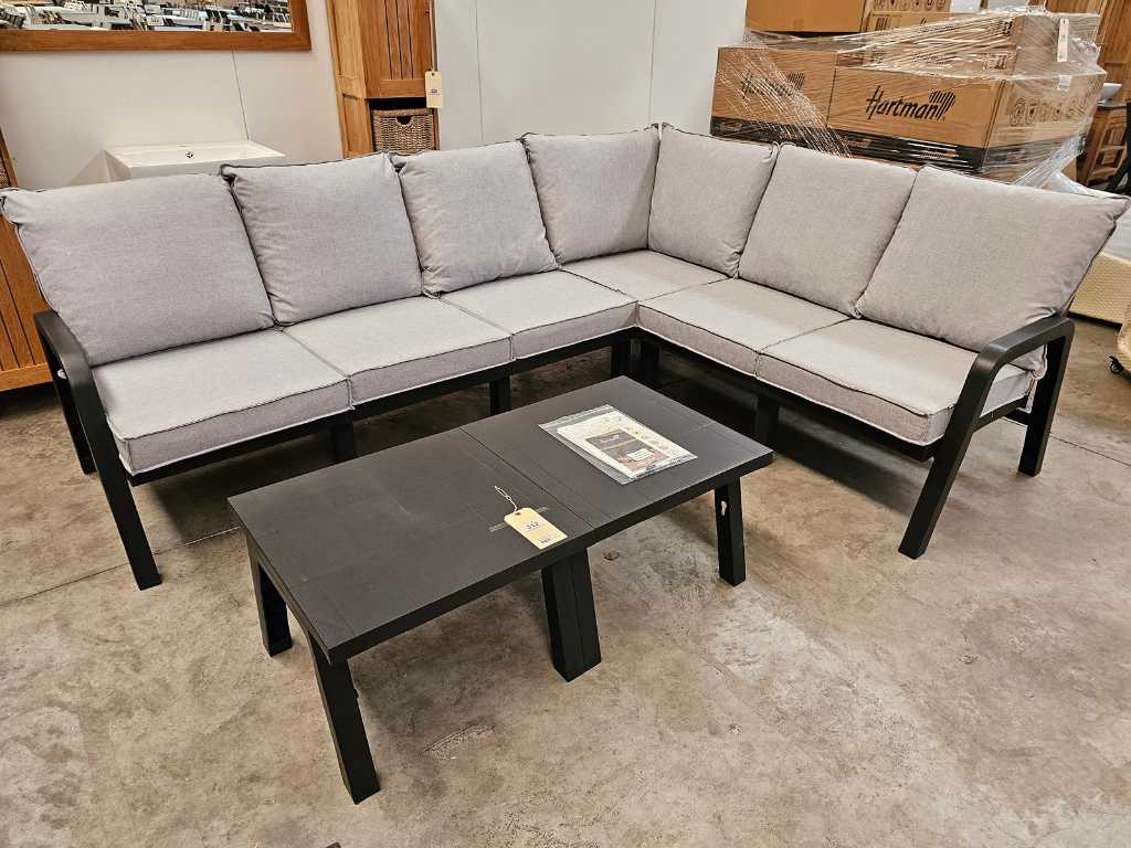 Hartman Ibiza Corner Lounge Set Royal Grey - Olefin Cushions