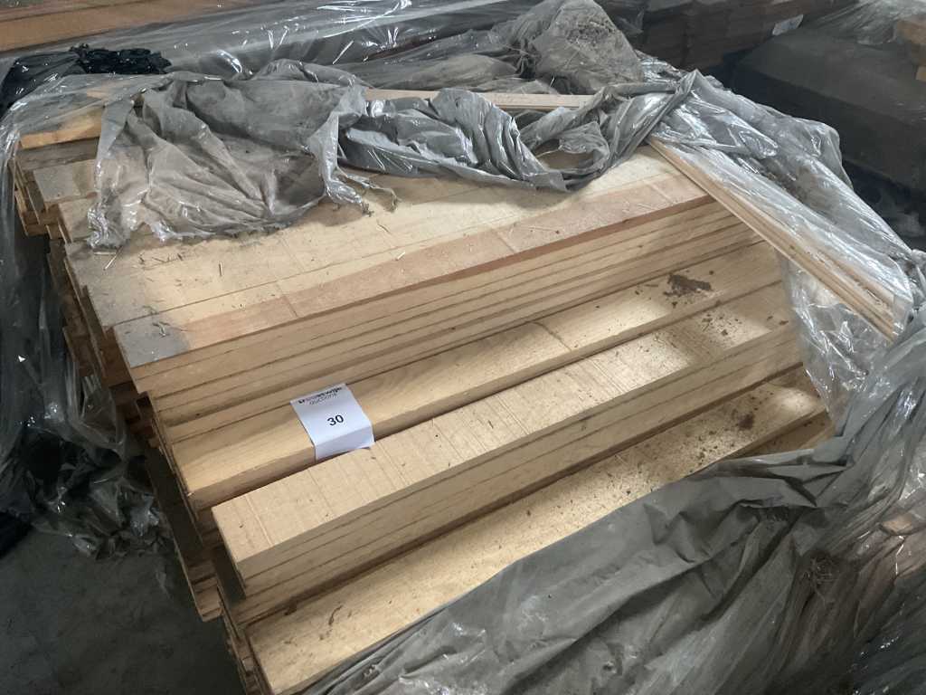 Batch of wooden planks