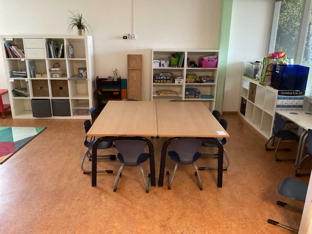 School tables - chairs, cabinets and toys