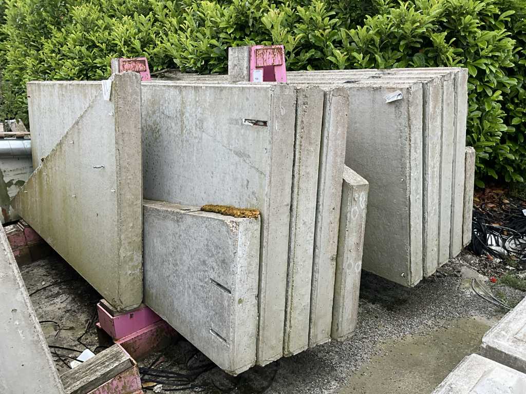 Various concrete skirting boards