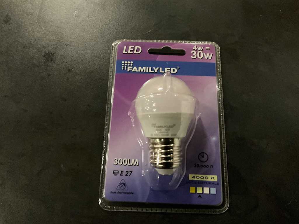 Familyled - FLG4544A - 4000k 300LM E27 Ampoule LED (192x)