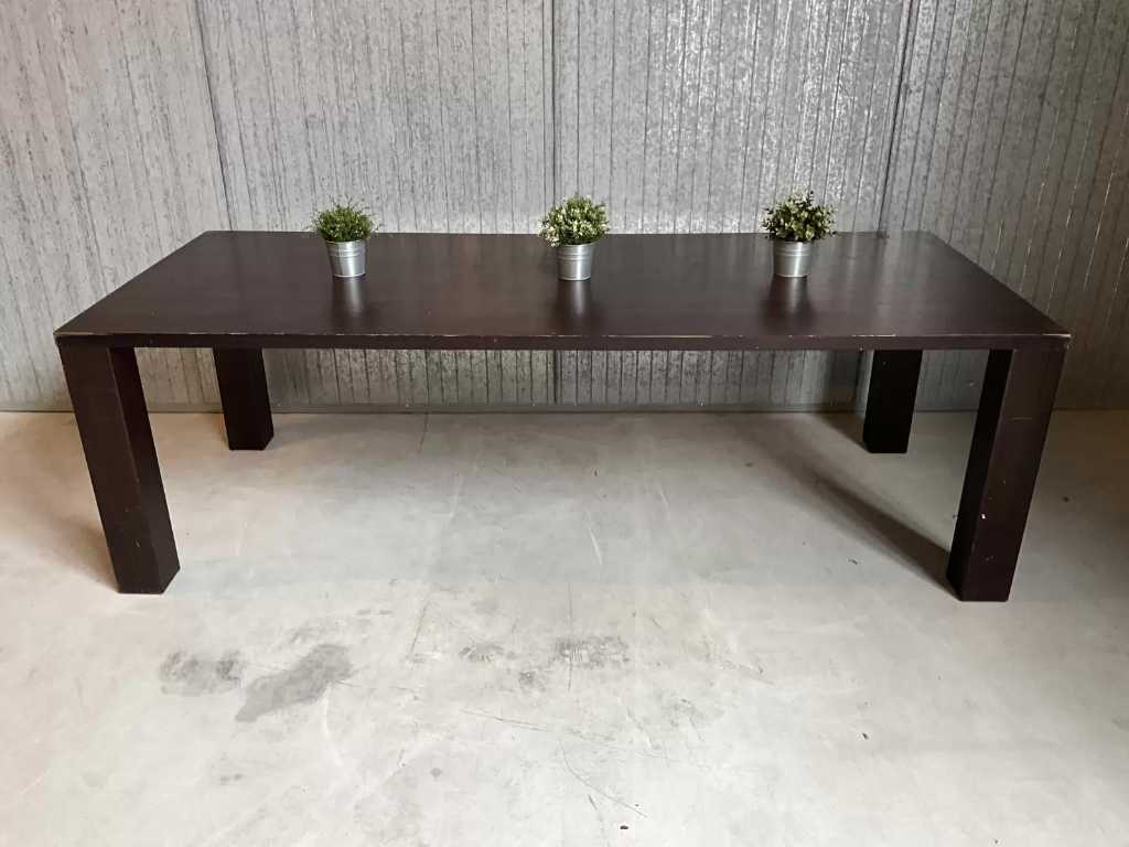 Wooden restaurant table (240 cm)