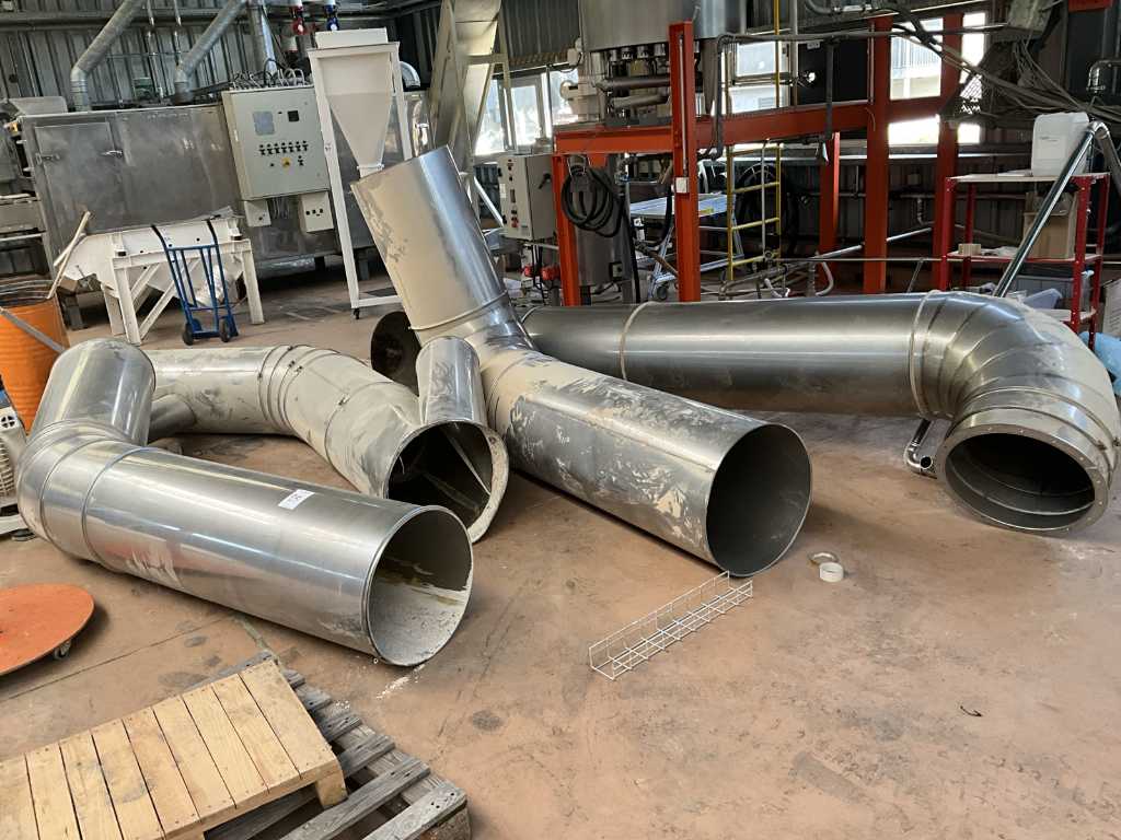 Lots of stainless steel pipes