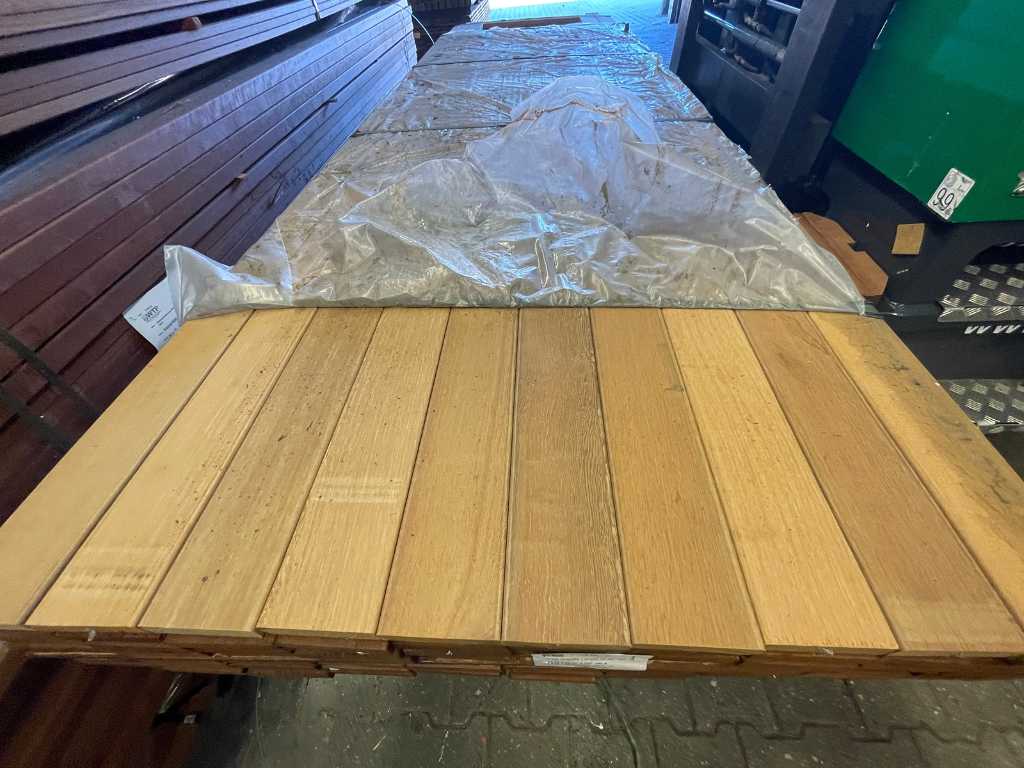 Pakoeli hardwood planks planed 21x95mm, length 16/275cm 14/335cm 8/365cm 32/400cm (70x)