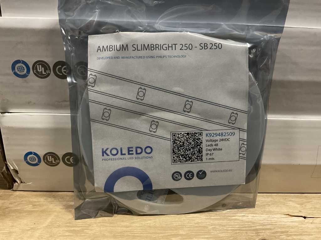 KOLEDO Slimbright 250-WHT, Day White, IP21, 1Mtr (3x)
