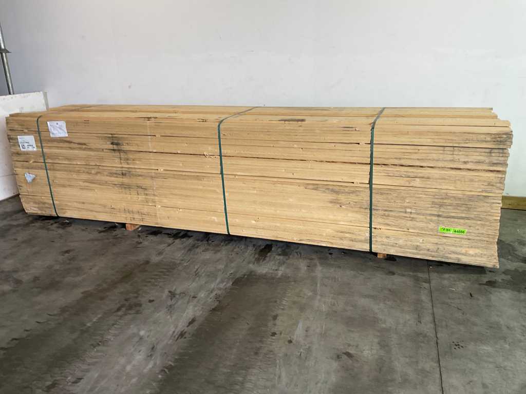 Vuren plank 450x10x2,2 cm (40x)

