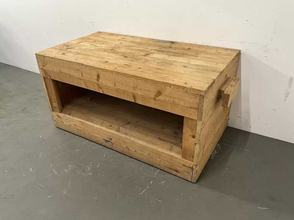 Échafaudage mobile mobilier de présentation en bois