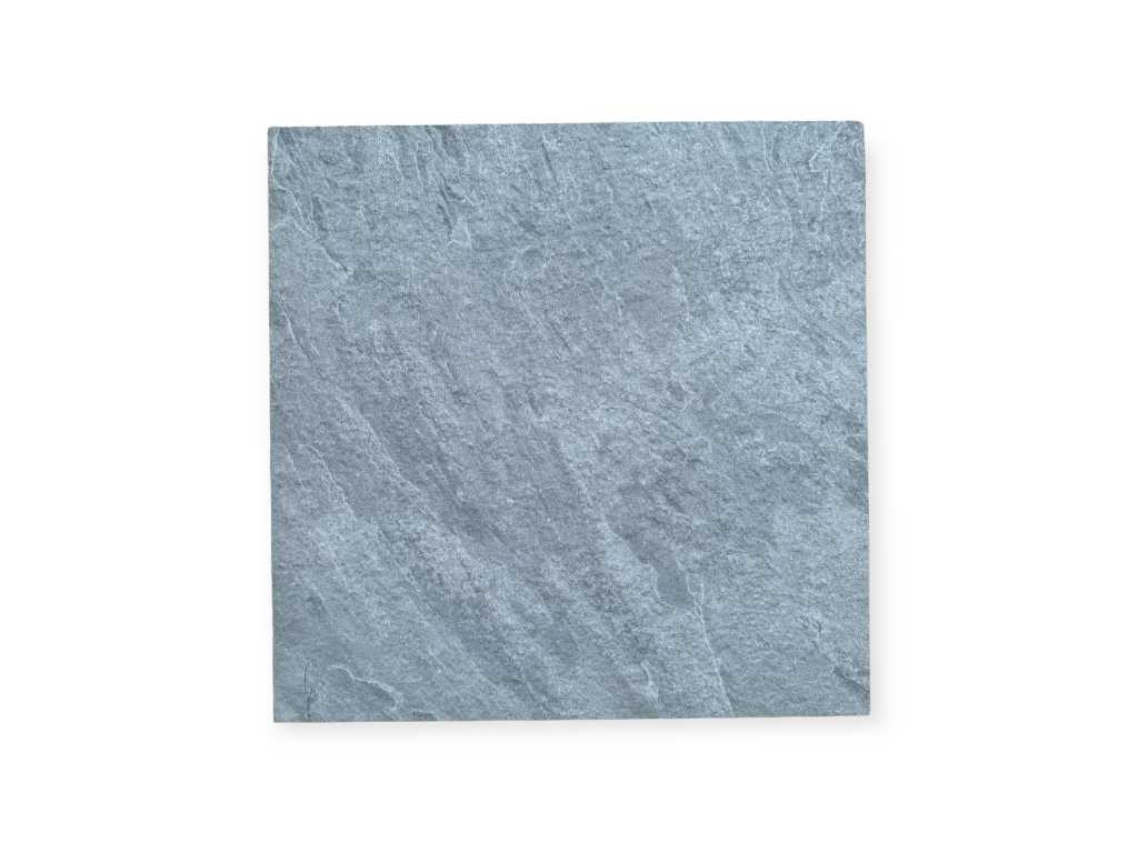 Keramische tuintegel-terrastegel  60x60x2 Quarzite Grey  46,08M2