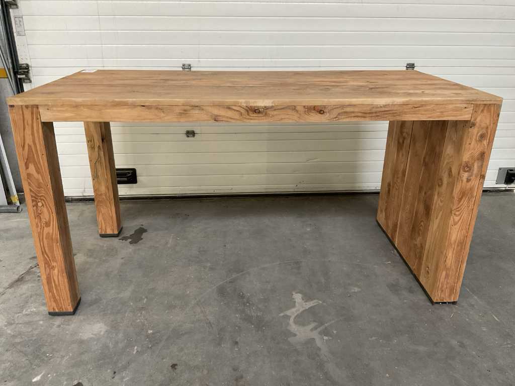 Scaffolding wooden table