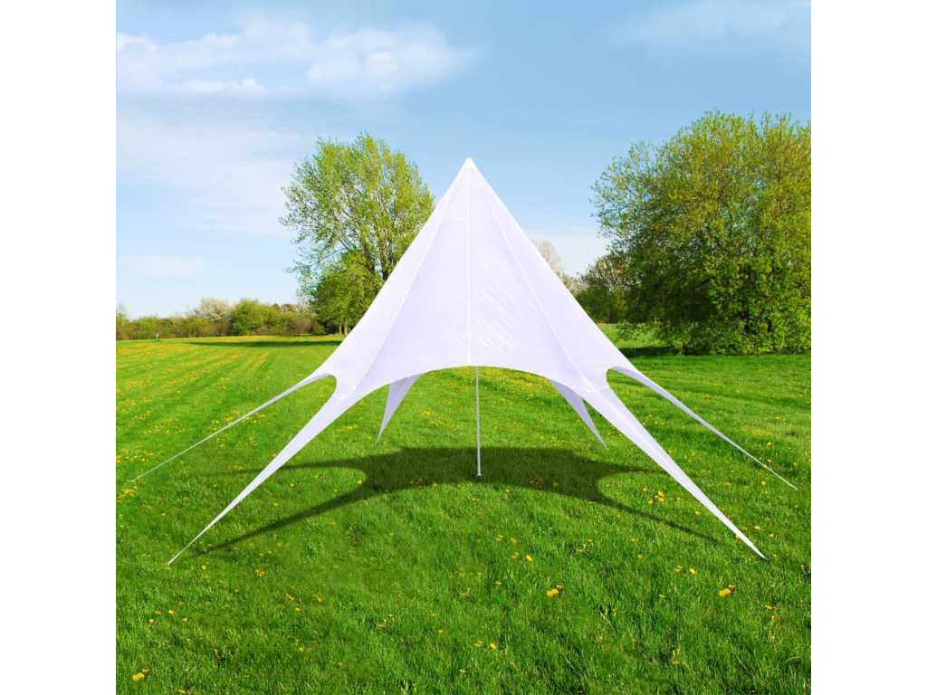 Star-shaped garden tent 14 m
