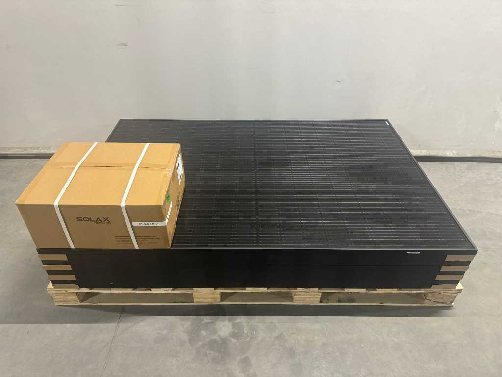 Cecep - zestaw 8 paneli fotowoltaicznych full black (410 wp) z inwerterem Solax 3.0 (1-fazowym)