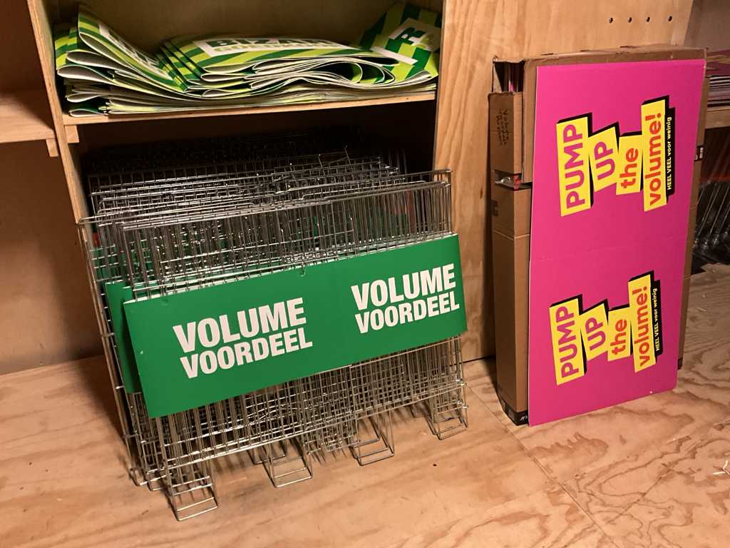 Party of retail displays with card holders