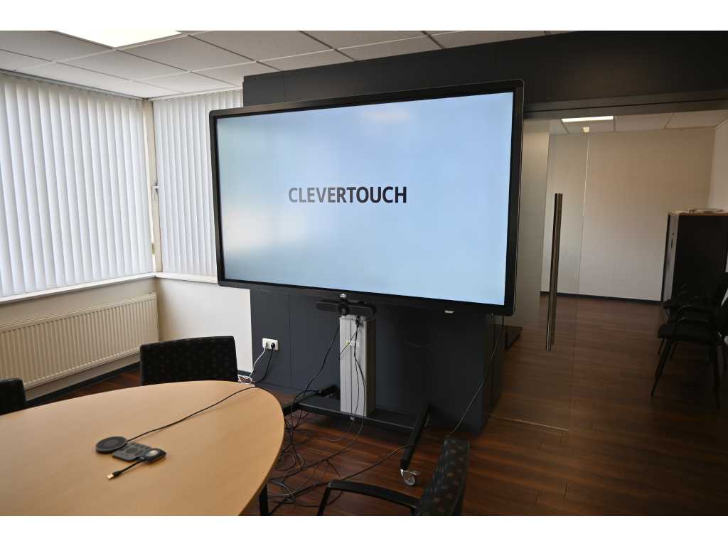 HCS - Clevertouch 86 Plus - Touchscreen Digibord met verrijdbaar Elektrisch Linak onderstel