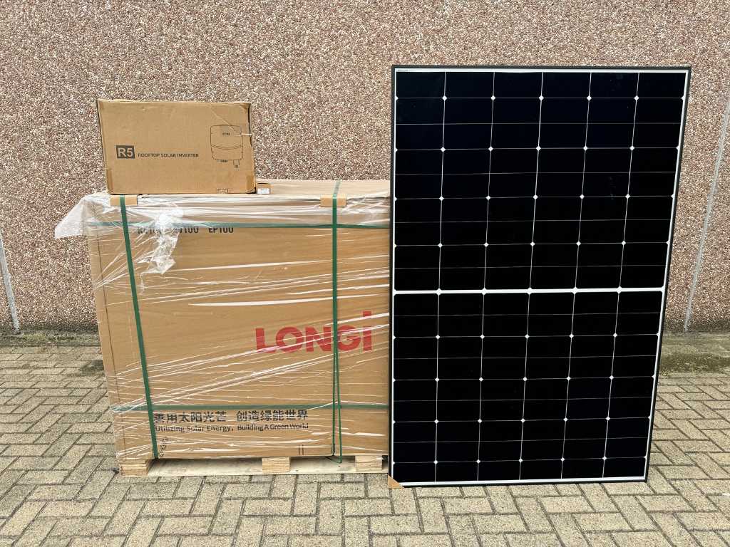 Longi - set of 36 solar panels (425 wp) and 1 SAJ 15.0K inverter with wifi (total 15,300 wp)
