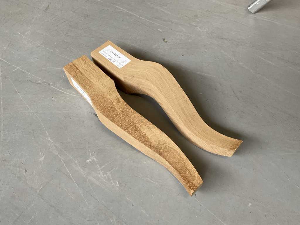 Picioare de salon din stejar Queen Ann (30x)
