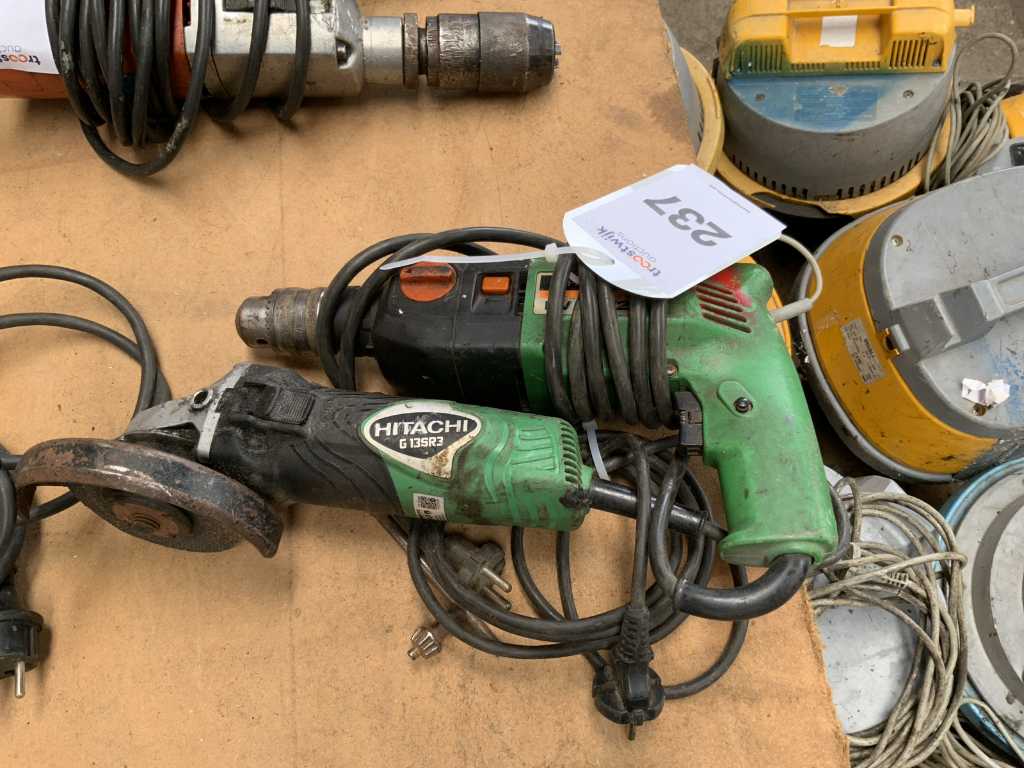 Hitachi Drill and angle grinder