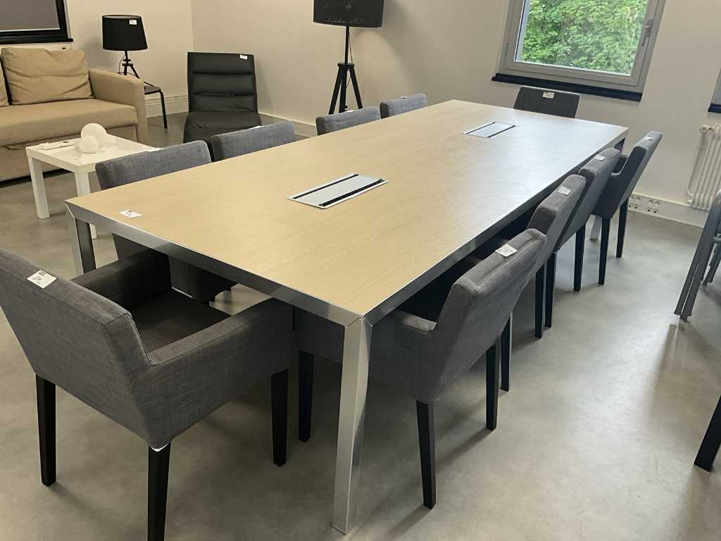 Vergadertafel + stoelen