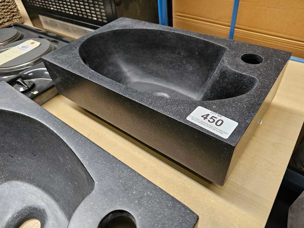 Lavabo en granit pour lave-mains en saillie - Ideal Toilet Furniture