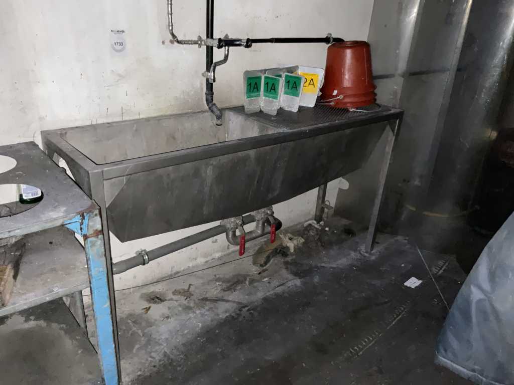 Stainless steel washbasin