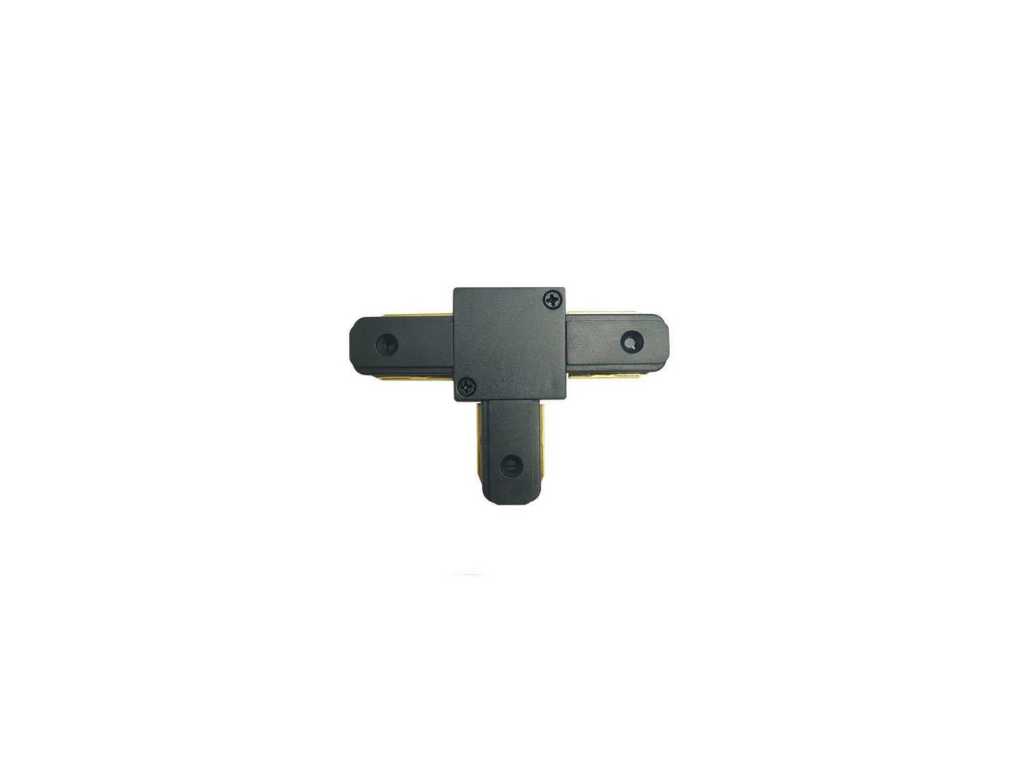 5 x Connection Form T for 1-Phase 2-Wire Rail System (Black) 