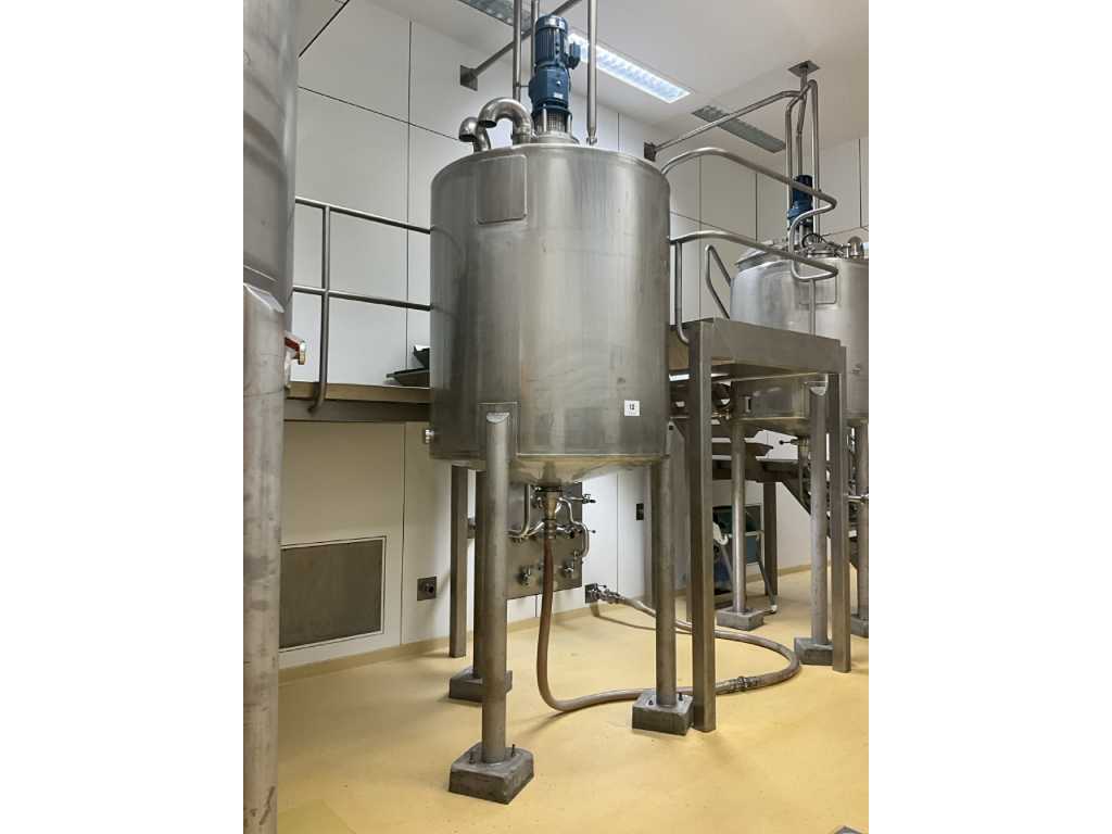 Stainless steel mixing kettle 2000 liters capacity SIERSEMA FT-T02