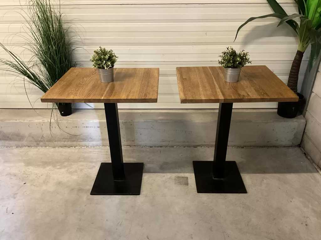 Satellite - Mid-height Restaurant table with cast iron base (5x)