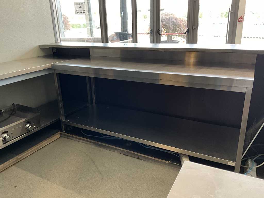 Stainless steel work table (3x)