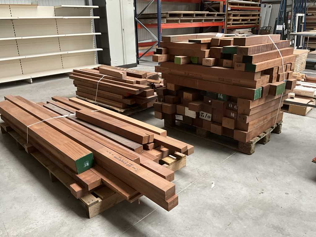 Batch of hardwood beams