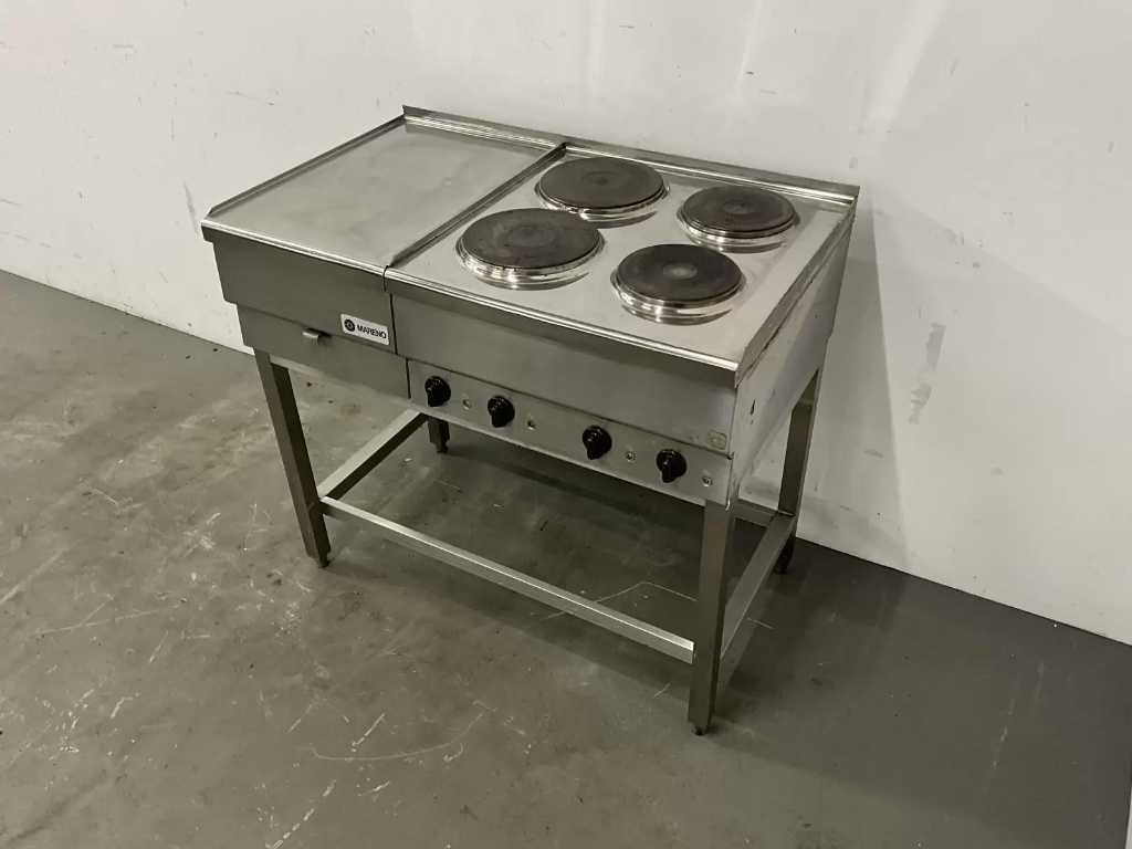 Mareno - PCE-60 - 4-palnikowa kuchenka elektryczna ze stali nierdzewnej