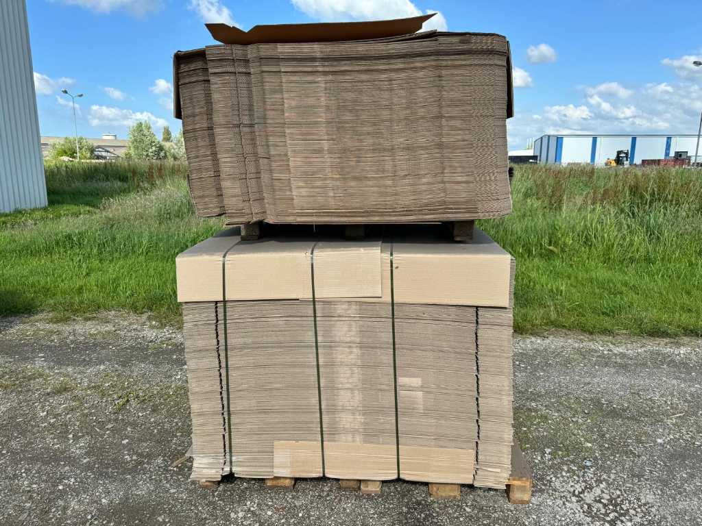Batch of cardboard sheets - B2B return