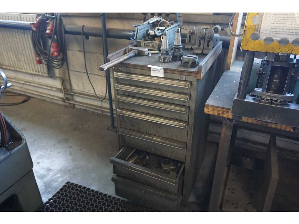 Drawer cabinet with milling equipment
