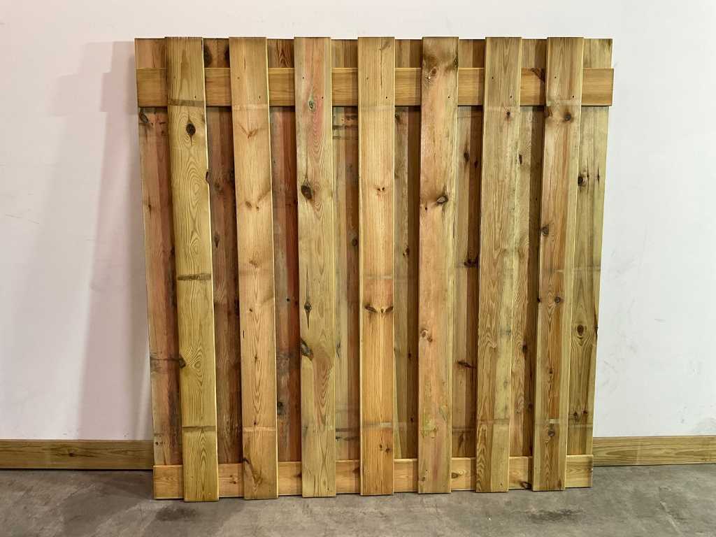 Sosna - 17-deska - ogrodzenie drewniane impregnowane 180x180 cm (15x)