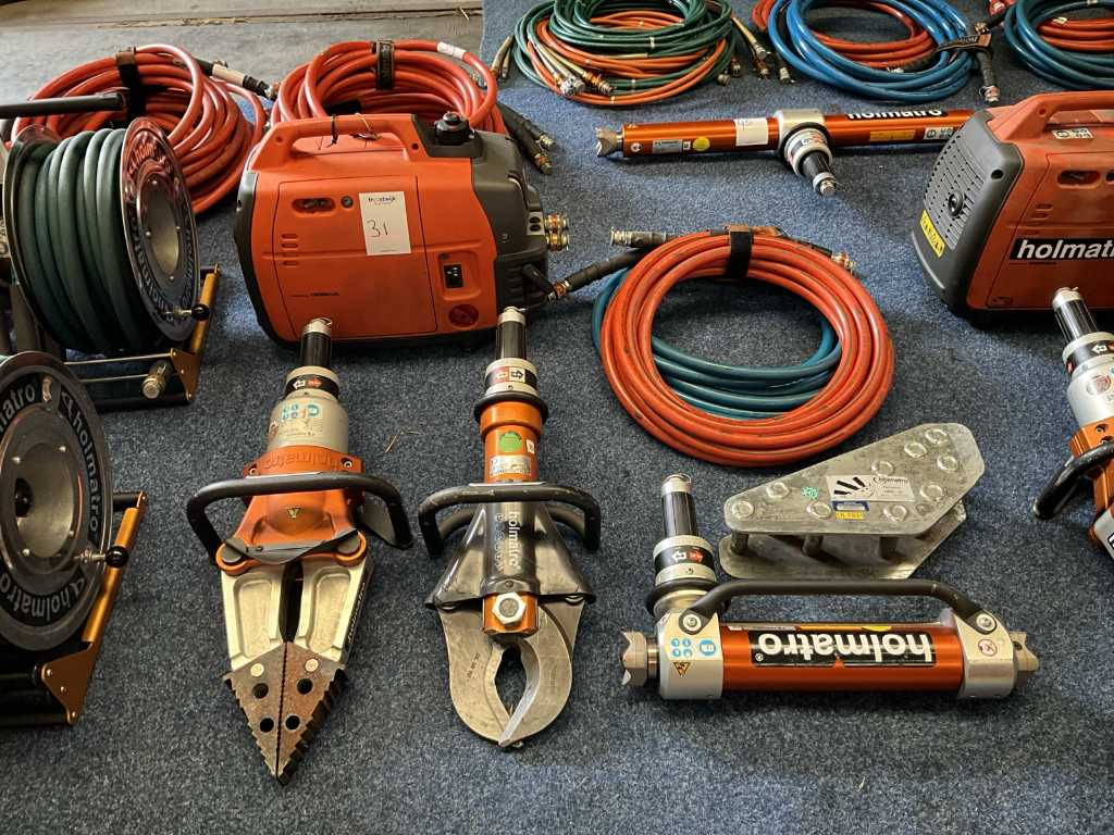 Zestaw hydraulicznych narzędzi ratowniczych Holmatro
