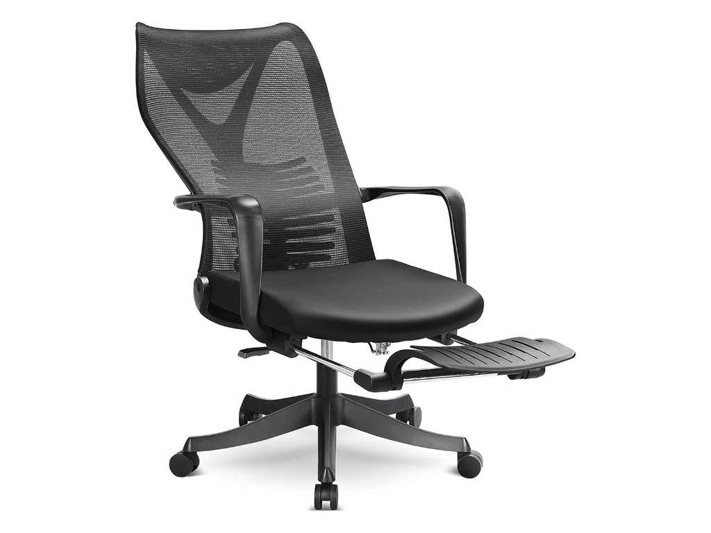 Mfavor - MF042 - Ergonomiczne krzesło biurowe z podnóżkiem