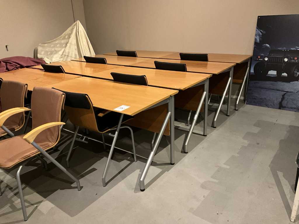 Plus Design Desks with chairs (8x)