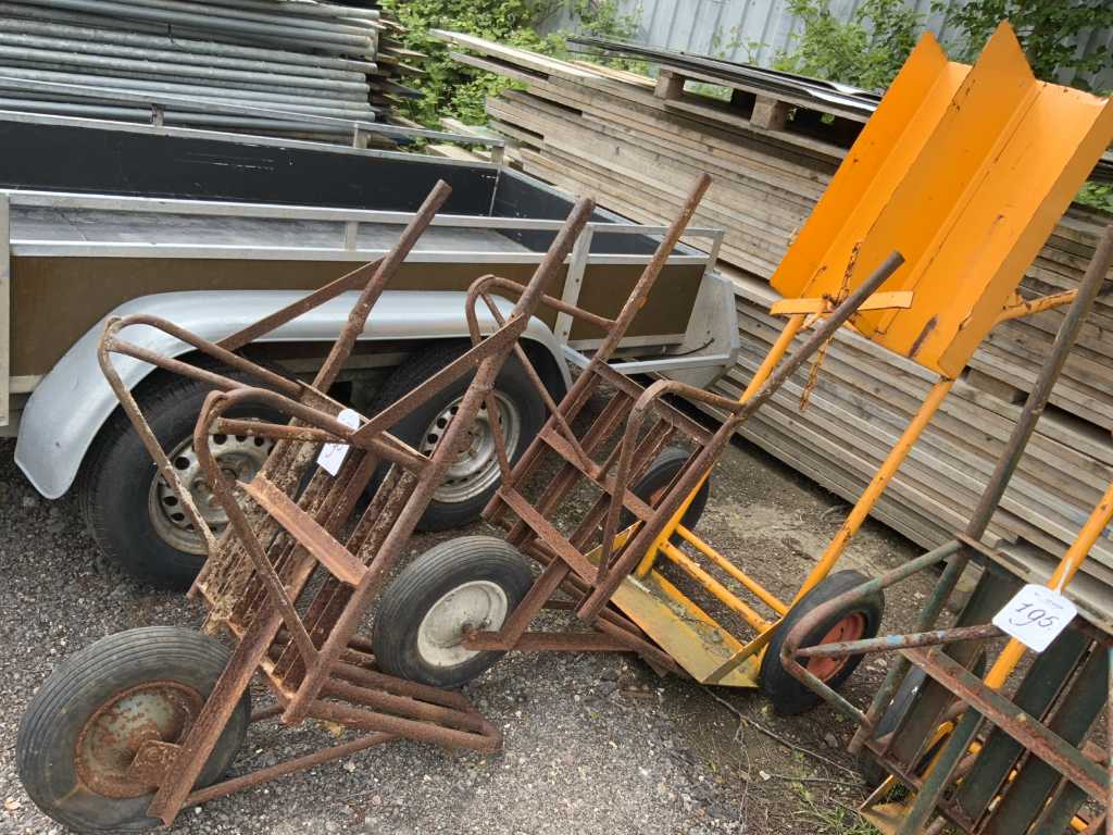 Oxy-fuel welding cart and 2x wheelbarrow