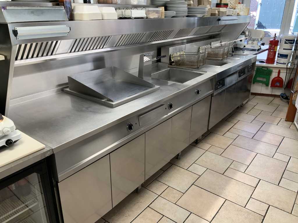 Frymaster H14 Frying wall with extractor hood