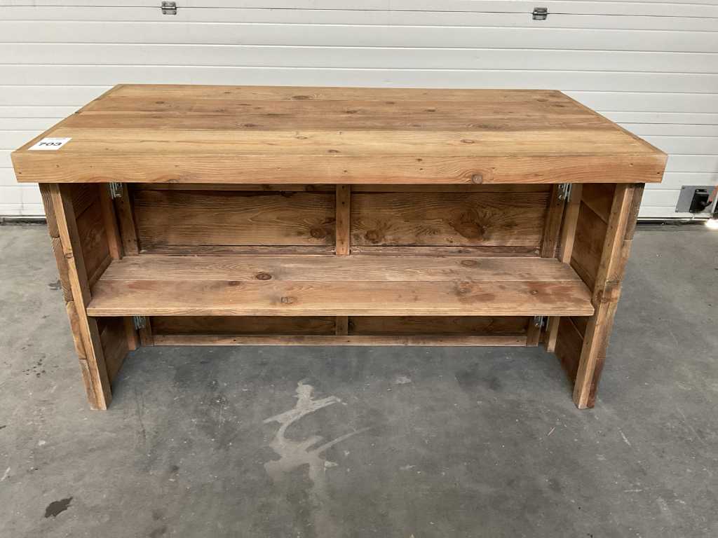 Table d’échafaudage en bois