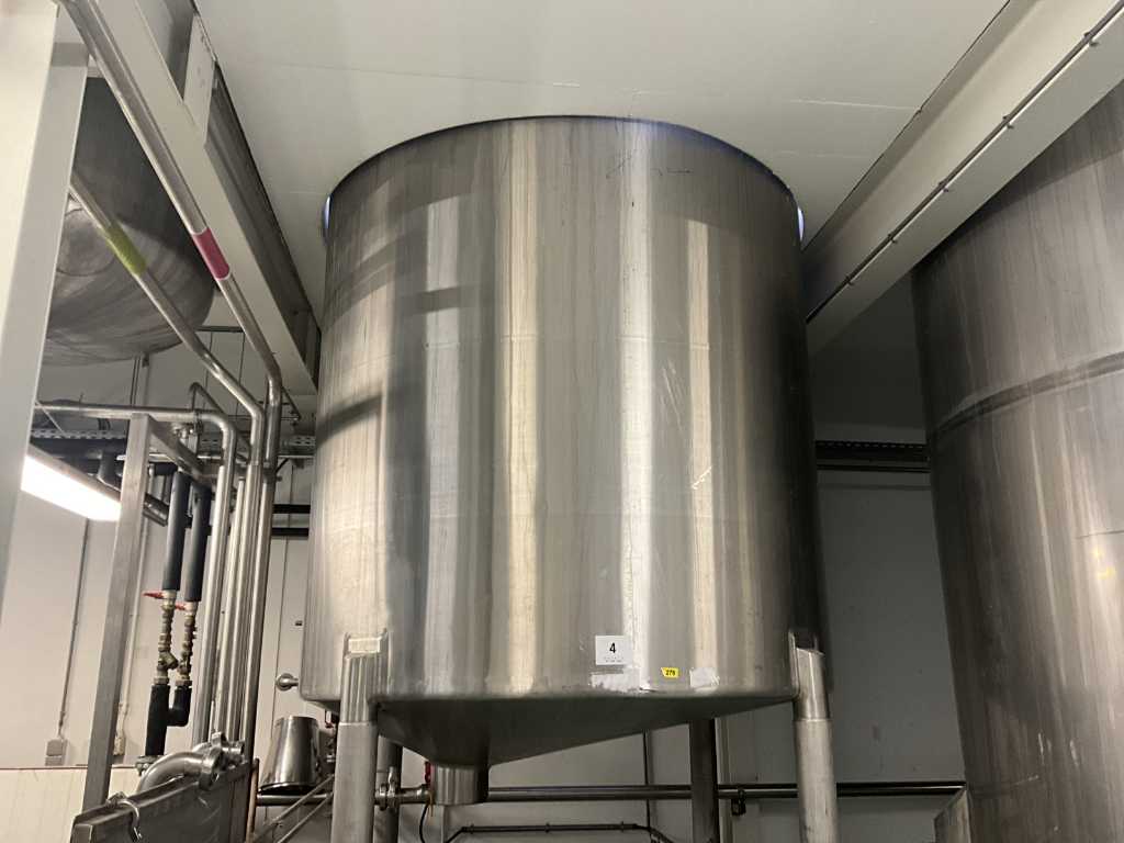Stainless steel mixing kettle 5 tons capacity